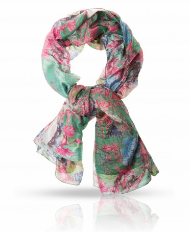 Палантин Женский SN-CRANE/BEIGE.TURQUE